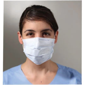 KC100 Verfahren Ohrschlaufenmaske BLAU 50/Stk. Dreilagige Maske, konstruiert