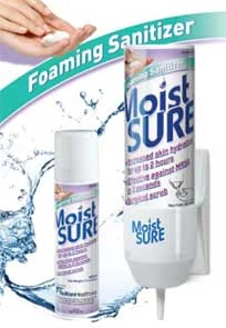 Moist SURE Foaming Hand Sanitizer 9 oz. Can. 62% Ethyl Alcohol, Single can