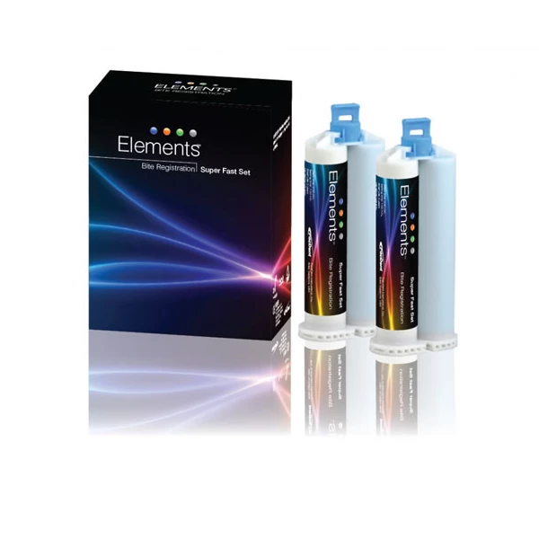 Material de registro de mordida Elements, set de super rápido, 2 cartuchos de 50 mL. *NO