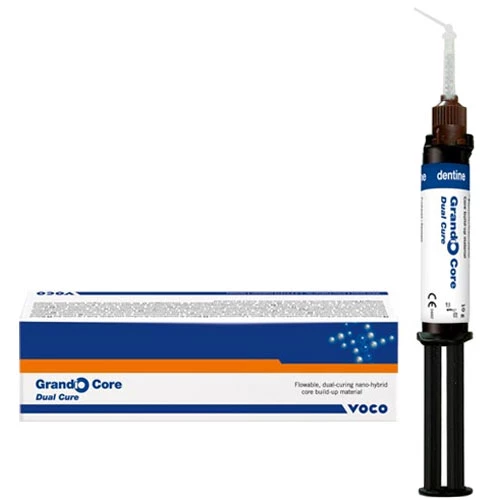 Grandio Core Dual Cure - Kit siringa da 10g, BIANCO. Core nano-ibrido fluido.