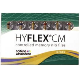 HyFlex CM NiTi Files 21mm SML Assorted 6/Pk. 1 of each: 19 mm .08 taper #25; 21 HyFlex CM NiTi Files 21mm SML Assorted 6/Pk. 1 of each: 19 mm .08 taper #25; 21