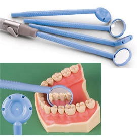 Espejo de succión Mirro-Vac 50/unid. Tamaño 4, 15 cm de largo. Suministros sin vaho.