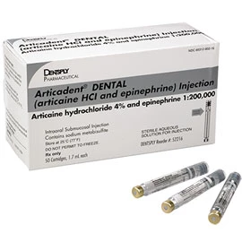 Articadent Articaina HCl 4% con Epinefrina 1:200.000. Scatola da 50 - 1,7 mL