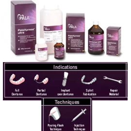 PalaXpress Ultra Acrylic - Powder LIGHT REDDISH PINK 26.5 Lb. Denture Acrylic
