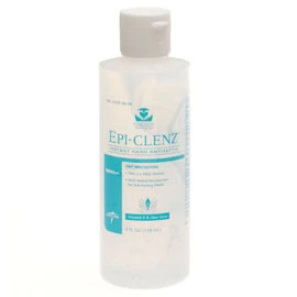 Epi-Clenz Instant Hand Sanitizer Gel - 4 oz. Flip Top Bottle. Unscented, Clear
