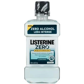 Listerine Zero Clean Mint Mundspülung 250 ml (8,5 oz) - 12/Verpackung. Geringe Intensität.