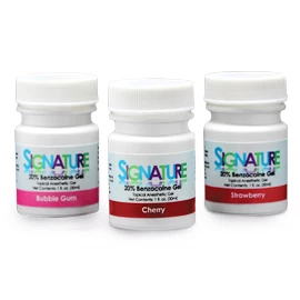 Signature Topical Anesthetic Gel, 20% Benzocaine, Strawberry Flavor. Single 1