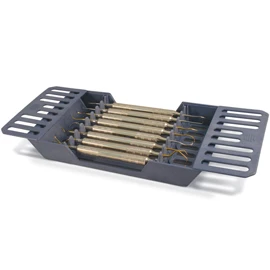 Кассета для стерилизации инструментов RED 8-7/8" x 5" x 1-5/16", сдвижные крышки