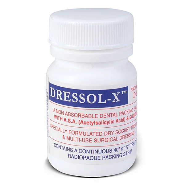 Dressol-X Dry Socket Packing Strip 40". Multi-Use Dry Socket Treatment &