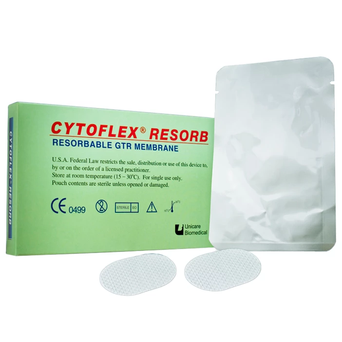 Membrana de barrera reabsorbible Cytoflex Resorb 30 mm x 40 mm, 2/unid. Sintética.