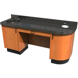 Gabinete del Doctor Signature II 68" de ancho x 20" de profundidad x 37" de alto. Hecho a medida con 100%