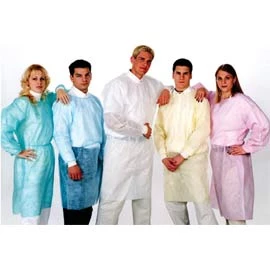 ValuMax Extra Large size Isolation Gowns Knit Cuff YELLOW. Disposable