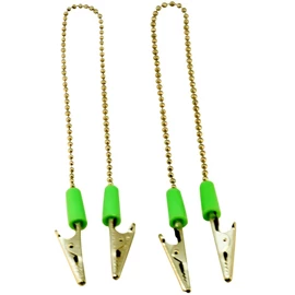 Clip de bib dental ODS - Cadena de cuentas con clips de cocodrilo, altamente duradera de níquel.