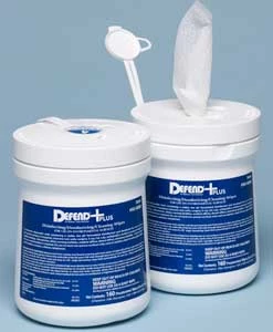 Defend Plus X-Large Salviette Disinfettanti e Deodoranti, 10" x 10", 60/latta