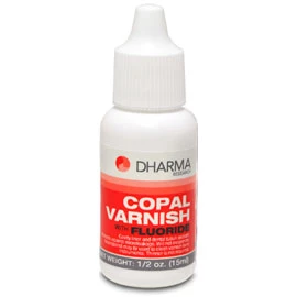 Dharma Varniz para Caries Autocuración con Flúor, botella gotero de 1/2 oz. Protege.