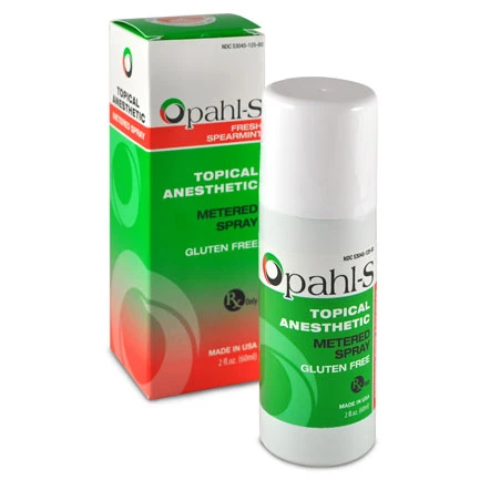 Spray anestetico topico Opahl-S - Menta fresca, confezione da 2 oz. 20% Benzocaina
