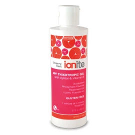Gel de flúor Ionite 1.23% APF - Cereza Ácida, 17 oz. Económico y rápido.