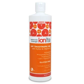 Ionite 1.23% APF Fluoride Gel - VALENCIA ORANGE, 17 oz. Economical and quick