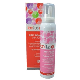 Ionite 1.23% APF Espuma de Flúor - CHICLE 4.4 oz. 60 segundos Acidulado