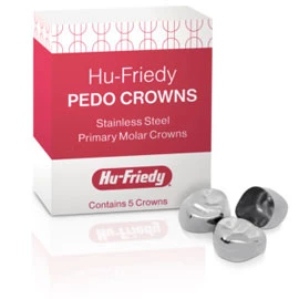 Hu-Friedy #4 Верхний левый 2-й моляр молочного зуба Формы коронки из нержавеющей стали, упаковка 5 штук