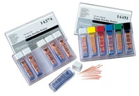 Puntos de Gutta Percha Taper XF-FF-MF-F-FM-M Assortidos de SybronEndo, Caja de 6 Viales.