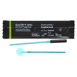 Paquete de dosis única ExciTE F DSC con cepillo de tamaño regular, de curado dual.