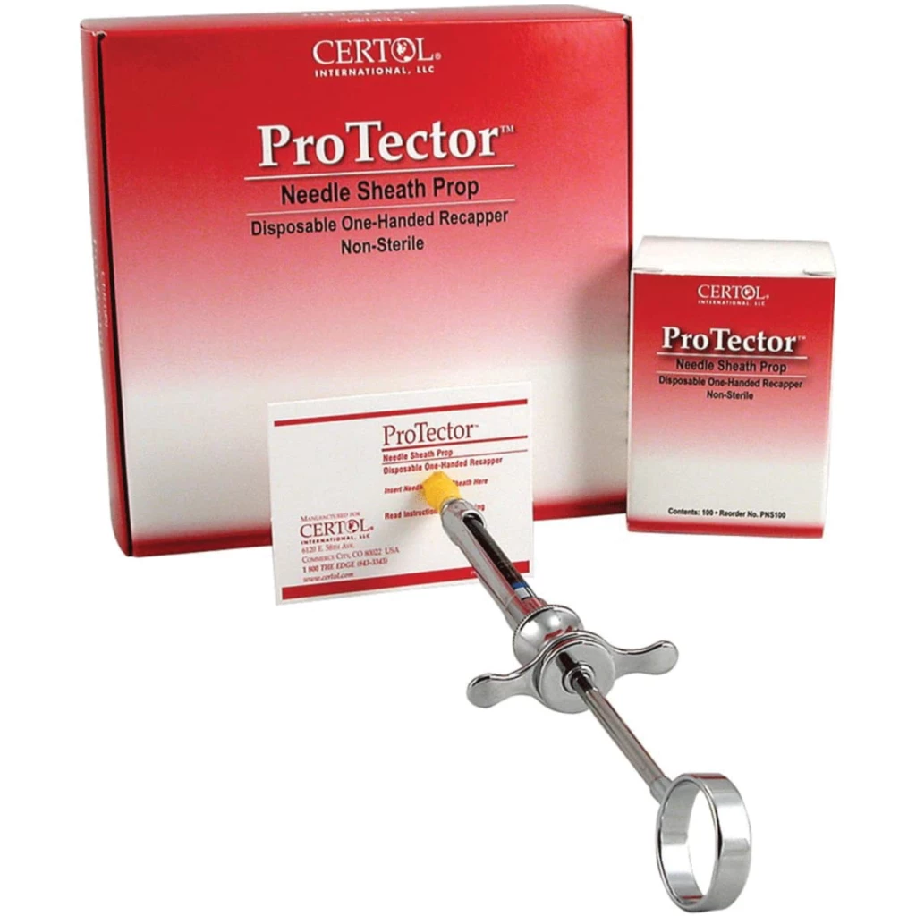 ProTector Needle Sheath Prop 2.5" x 3.25", 500/Box. Heavyweight paper.