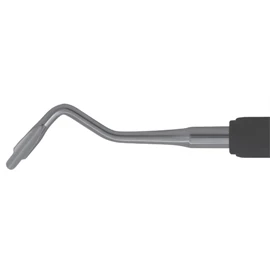 Osung Molar 5.0 mm Curved Blade Luxating Elevator R, Dual Edge, Black Handle