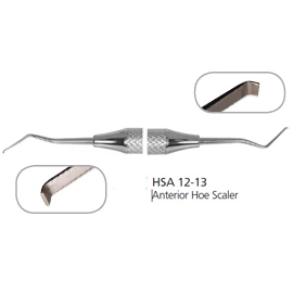 Escariador dental Osung HSA 12-13 Hoe con acero inoxidable hueco ligero.