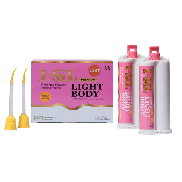 I-Sil Premium Light Body, Schnellhärtend 2 - 50 ml Kartuschen VPS-Abdruck