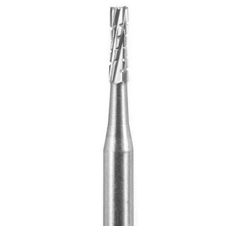 Fresa de carburo de corte cruzado recta de fisura Beavers FG #557 SL (longitud quirúrgica)
