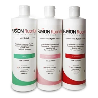 Gel de Flúor Fusion - UVA 16 oz. Botella. 1.23% APF. Acidulado de 60 segundos.