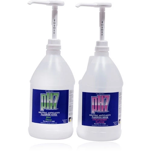 pH7 2% Neutral Sodium Fluoride Rinse, Mint flavored, Dye Free, 64 ounce bottle