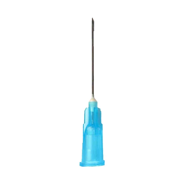 Aguja hipodérmica EXELINT International 23G x 1" con bisel regular, 100/unidad. Profunda.