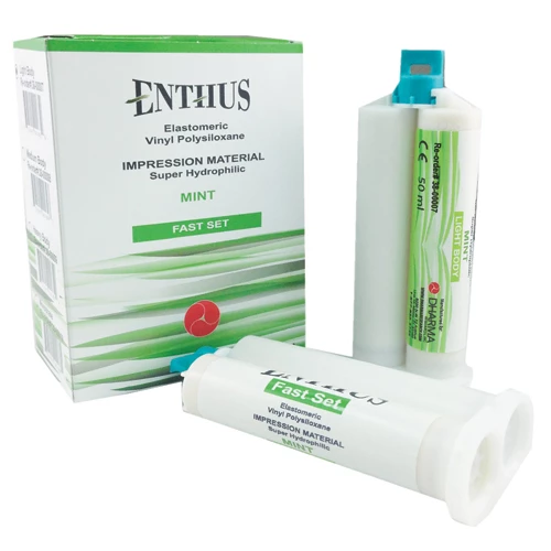 Enthus Monophase Fast Set 4x50ml cartridgse vinyl polysiloxane impression Enthus Monophase Fast Set 4x50ml cartridgse vinyl polysiloxane impression