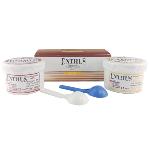 Enthus Putty - REGULAR Set, Base & Catalyst. VPS Impression Material, Super