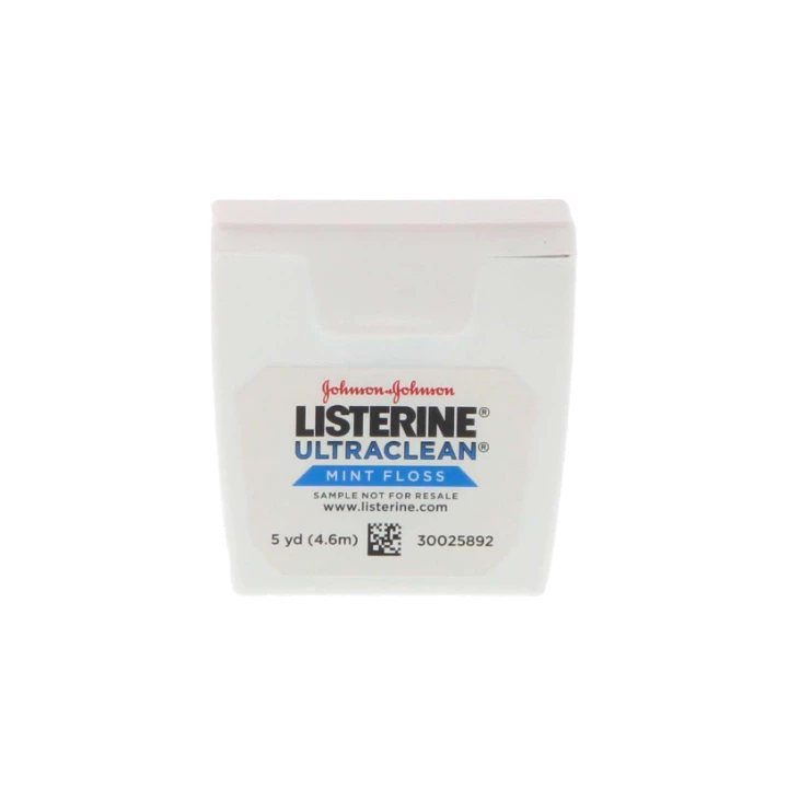 Listerine Ultraclean Dental Floss - Mint Flavored, Waxed 72/Pk. Shred-resistant