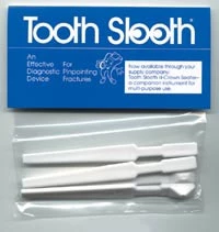 Tooth Slooth Fracture Detector, White 20/Pk. The simplest, most effective means