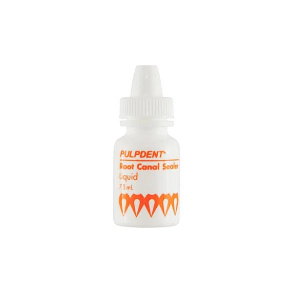 Sellador/Cemento Endodóntico Pulpdent, líquido de 7.5 ml