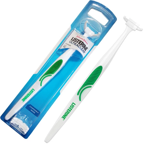 Listerine Ultraclean Access Flosser Pack. Each package contains 1 Handle & 3