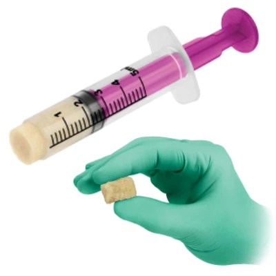 SteriFuse DBM Crunch 2.5cc Syringe. Consist of DBM putty & cortical cancellous