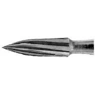Midwest FG #7902 12 blade needle shaped T&F bur, clinic pack of 100 burs