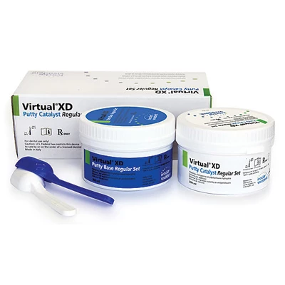 Putty extra definizione Virtual XD, set regolare (blu), impressione VPS alla menta.