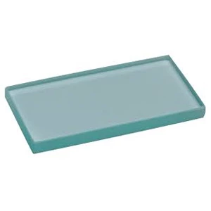 JSP 6" X 3" Solid glass dental mixing slab with beveled edges for safety