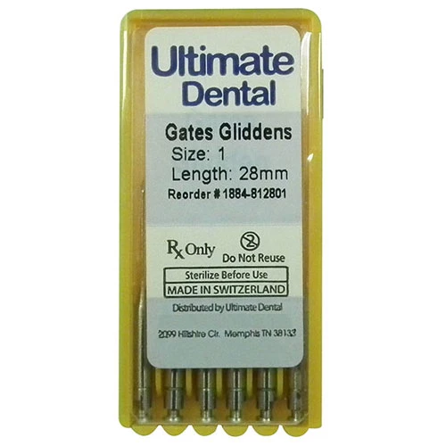 Эндодонтический бор #4, 32 мм, Gates Glidden, 6 шт. в упаковке