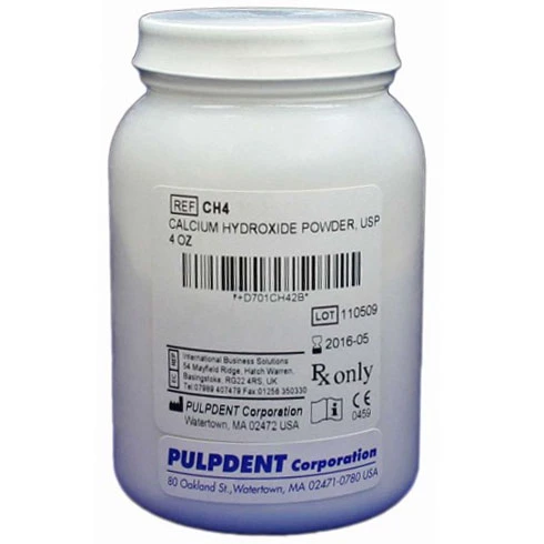 Pulpdent Polvo de Hidróxido de Calcio, USP, paquete de 4 oz