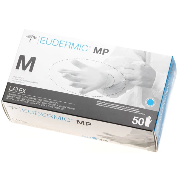 Eudermic MP Latex High Risk Exam Gloves - X-LARGE 50/Bx. Powder-Free, Fingertip