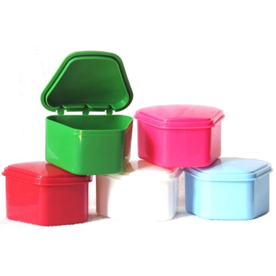 TOL Prothesendose - WEISS 25/Stk. Robustes und langlebiges Plastik mit Scharnierdeckel, 10 cm B.