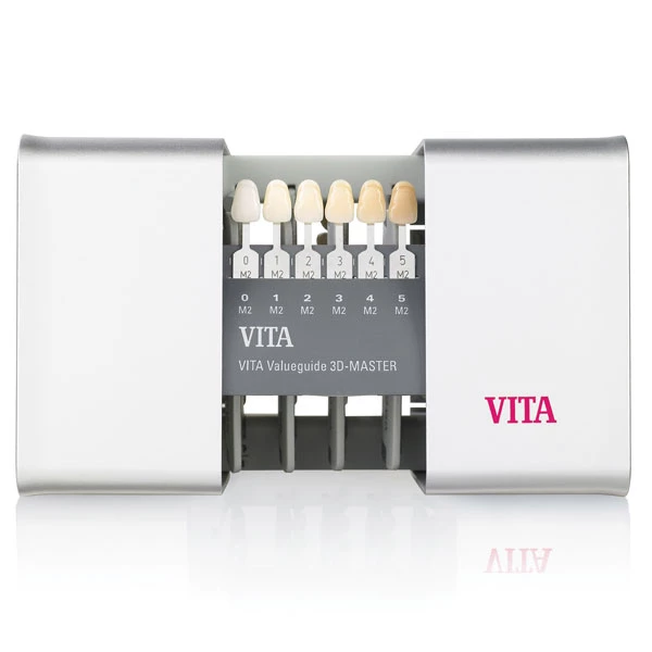 Guía de tonos VITA Linearguide 3D-Master. Su diseño lineal y elegante permite