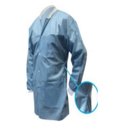 Hausmarke Laborkittel mit verstellbarem Bund, Himmelblau, X-SMALL, 10/Stück. Hüfte